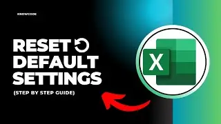 How to reset MS Excel default settings (Quick And Easy)