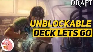 Unblockable Deck Lets Go | OM1 Draft | Mythic Rank | MTG Arena