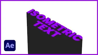 ISOMETRIC TEXT |  After Effects AMV Tutorial
