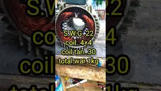 1.5Hp, सिंगल फेस, Motor Rewinding data | CRI monoblock pumps winding full DATA #ytshortsvideo #cri