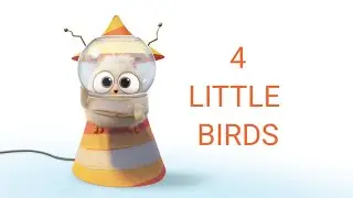 4 little birds Nursery rhymes with Angry birds blues 