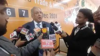 Ashwani Kumar -President, Federation of Indian Export Organization on Int Hardware Fair, Delhi,India