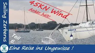 Sturm und schlechtes wetter am Anker wären besser im Hafen geblieben #segeln #sailing