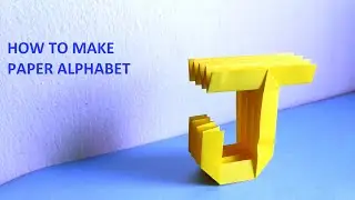 PAPER ALPHABET J || HOW TO MAKE PAPER ALPHABET || PAPER CRAFTS