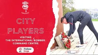 City players visiting the International Bomber Command Centre
