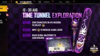Free Fire To New Event Start  (1)girl bundle (2) New Dawn  (3)AitAker character trial cards 7day ?