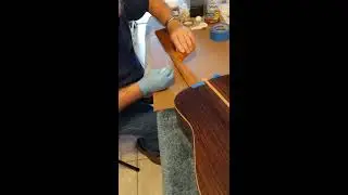 Pore Filling a Mahogany Neck with Sanding Dust and Shellac