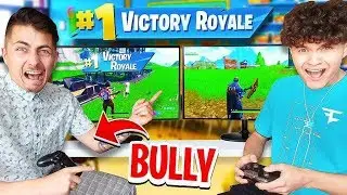 Little Brother DESTROYS School Bully in Fortnite 1v1