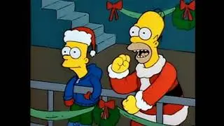 Course de Petit Papa No&euml;l - Les Simpsons 