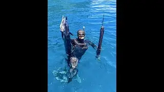 Pescasub (spearfishing) Lanzarote, Canarias. Peto (Wahoo - Kingfish), 25 Abril 2023