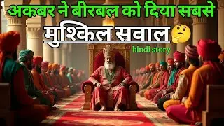 अकबर ने बीरबल को दिया सबसे मुश्किल सवाल ｜ akbar birbal ki kahani ｜ akbar birbal ｜ new majedar story.