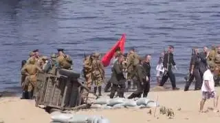 Reconstruction of the Crossing of the Dniester estuary in August 1944 (Samara, Russia, 31-Jul-2016)﻿
