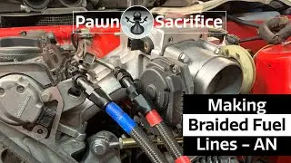 Porsche 924 S Turbo Build 30 - Making braided fuel lines
