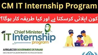 Chief Minister IT Internship Program 2025 || IT Internship Program || Latest Jobs in Pakistan 2025