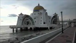 Melaka (Malacca) Straits Mosque On Melaka Island