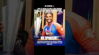 NO SPONSOR 🚨- BCCI is trying to find a new Sponsor till 2027 World Cup  #cricket #cricketnews