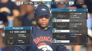 Madden 18-Philip Rivers Throws NOTHING But Dots! Chargers Vs. Broncos Madden NFL 18 Online Gameplay