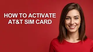 How to Activate At&t Sim Card - AshleyHowTo