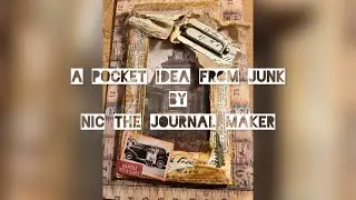 A pocket thingy idea….add a sprinkle of junk to your daily crafts #scrappaper #junkjournalpockets