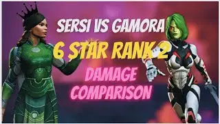MCOC SERSI VS GAMORA | Who is Best? 6 star Rank 2 | Damage comparison video | #mcoc #sersi #gamora