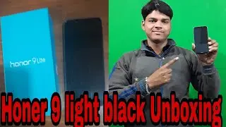 Honer 9 Light black unboxing, 4camra phone!! by technology dost