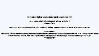 glmnet training throws error on x,y dataframe arguments: am I using it wrong?video