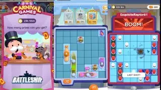 BATTLESHIP - New MONOPOLY GO Carnival games Event #battleship #monopolygo #carnival #games 