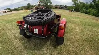Ural Sidecar Motorcycle &mdash; Garnet Red