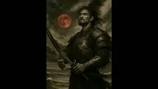 Blood Moon Warrior 🌕 피의 달의 전사 | #VORTEX #DarkSamurai #AIShorts #CinematicArt #MythSaga