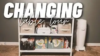 SIMPLE DIAPER CHANGING TABLE TOUR / ORGANIZATION | Newborn Diapering Station - FTM