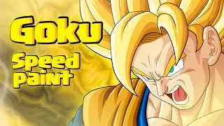 Рисую Персонажа Сон Гоку из аниме Dragon Ball акриловыми маркерами posco/Speed paint Goku/Goku art