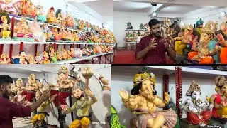 1 feet  to 4 feet ganesh idols at Rudra arts Old Bowenpally dairy farm ||  Unique Ganesha &lsquo;s 