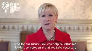 A message from Margot Wallstr&ouml;m &ndash;&nbsp;Children's Climate Conference