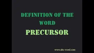 Definition of the word 