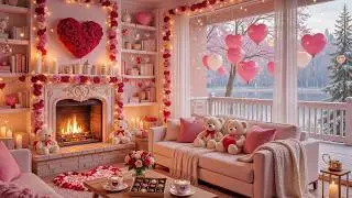Cozy Valentine&rsquo;s Fireplaces Ambience 💝 Soothing Piano Music & Fireplace 💘 Happy Valentine's Day