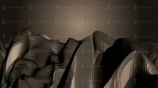 Low Poly Cave Tunnel Zoom at Glowing Light at End Animated 3D Rendered Video. Animated walk along