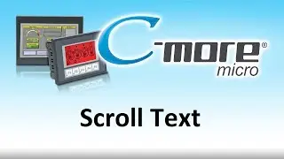 C-more Micro HMI Scroll Text from AutomationDirect
