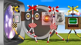 異次元世界への扉が開いてパレードする踏切さん / the Parade of Railroad Crossings
