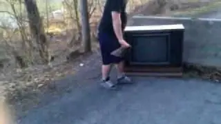 Blowing Up A Tv Like Cool Kids Do