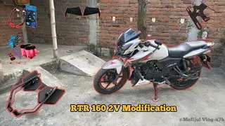  rtr 160 2v // modification🔥Mirror // Handlebar Hand Guard /Tail Tidy // modified☺️
