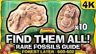 All Rare Pig & Spider Fossil Locations | Forest Layer SL600-602 [DK Bananza]