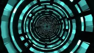 Cyan HD looped 3D Animation Glowing Tunnel | Free Video Backgrounds | MD Animated Background