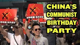 Riot Police in Hong Kong for China's National Day!