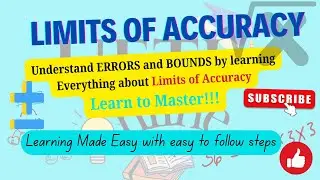Mastering Limits of Accuracy | Upper & Lower Bounds Explained with Examples