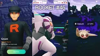 Defeating Grunt Shadow Slakoth CP 2631 in Pokemon GO (2026) | Rocket Battle & Catch Gameplay