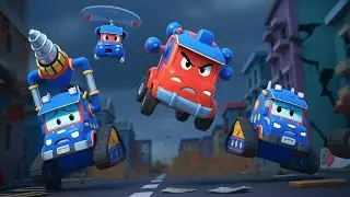 Attaque de Super Spider Truck CLONES | Sauvetage de voitures et de camions pour les enfants