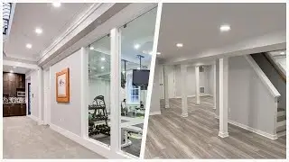 75 Large Gray Basement Design Ideas You'll Love 🌈