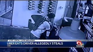 Uber Eats driver allegedly steals