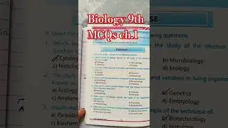 Biology Class 9 &ndash; Chapter 1 Solved Exercise | MCQs & Short Questions Answers in Urdu & English