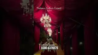 For Event Booking: +92 300 4326676 - +92 42 3569 3004 #fatimasehar #stagedecoration #eventplanning